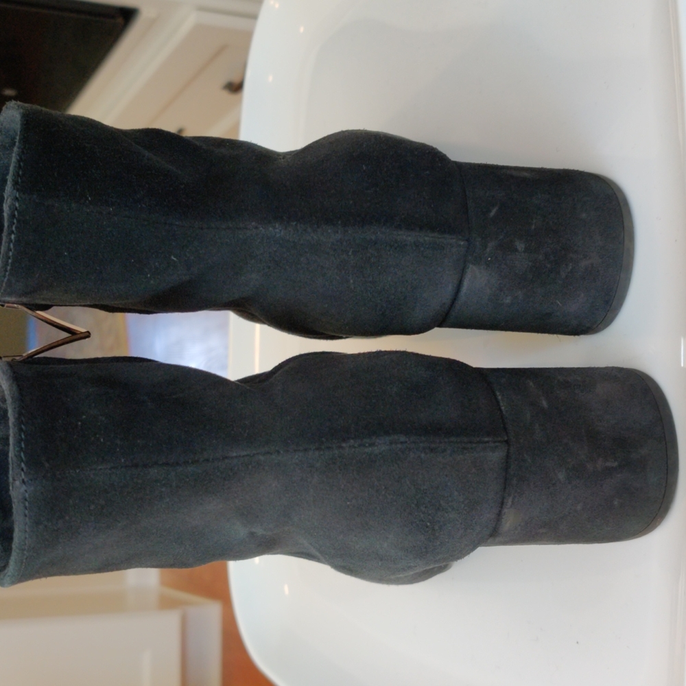 Suede black boots - Picture 4 of 6